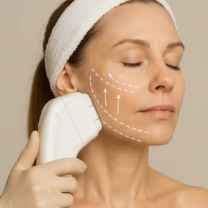 Woman having HI-FU to reduce wrinkles call LA LIPO Batley Now!