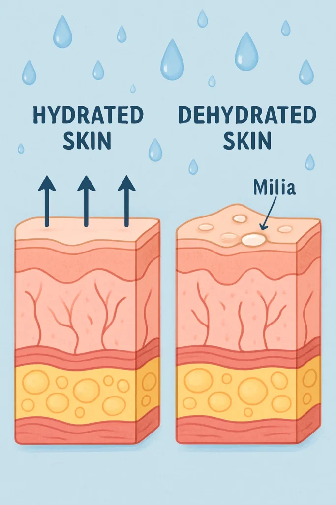 The importance of hydration and milia production Batley