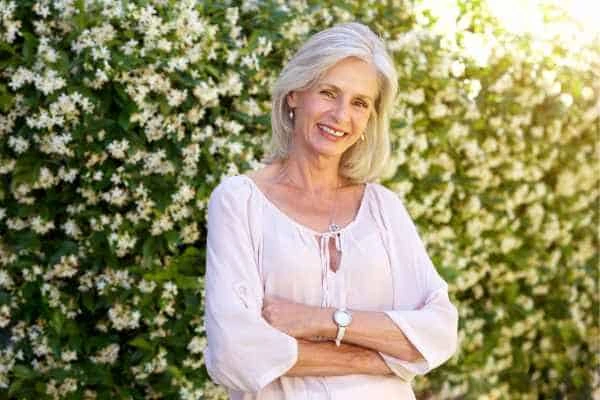 Older woman happy with urinary incontinence treatment Batley