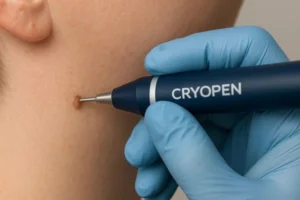 Person receiving skin tag removal Batley