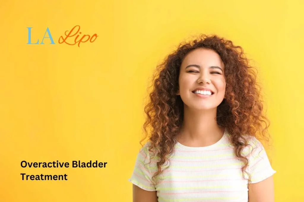 woman smiling about overactive bladder treatment Batley solutions
