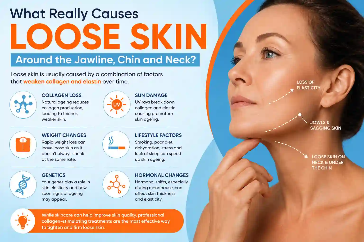 What Really Causes Loose Skin Around the Jawline, Chin and Neck Batley?
